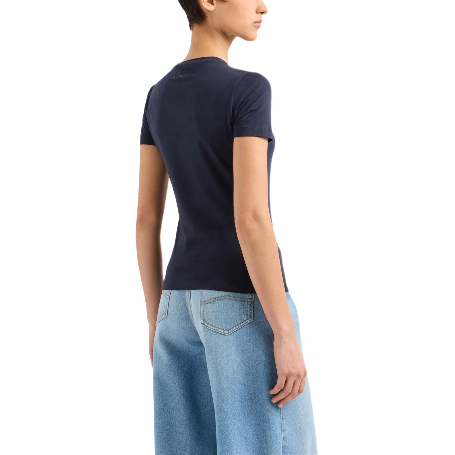 Футболка Emporio Armani EA7 Regular Fit Marine Blue — фото 4