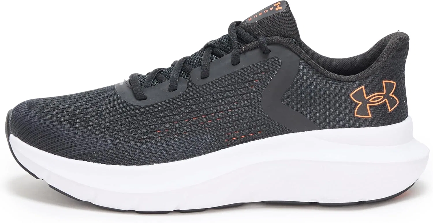 Мужские кроссовки Under Armour Charged Rogue 5 Runners, 003 Black Blaze Orange — фото 2