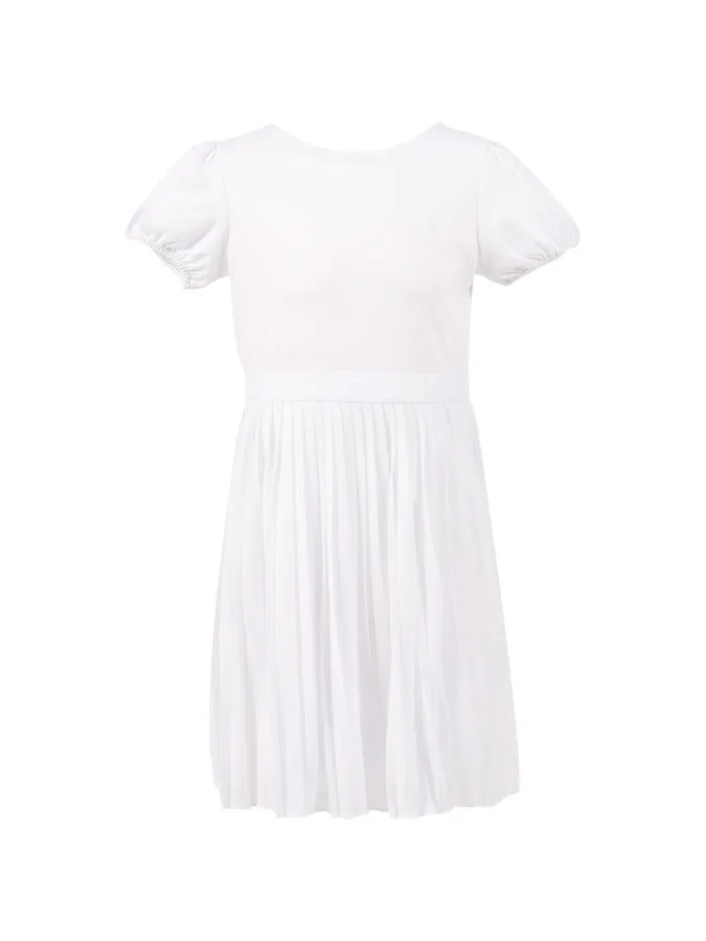 Платье А-силуэта в складку Polo Ralph Lauren Kids, белый