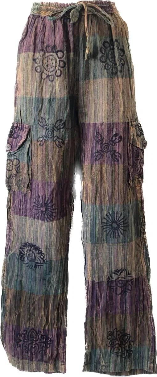 Брюки для йоги с пачворком, Karma Handicrafts, 503b