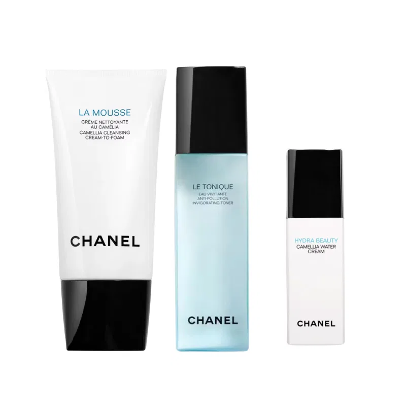 Набор средств для ухода за кожей CHANEL трехпредметный очищающий