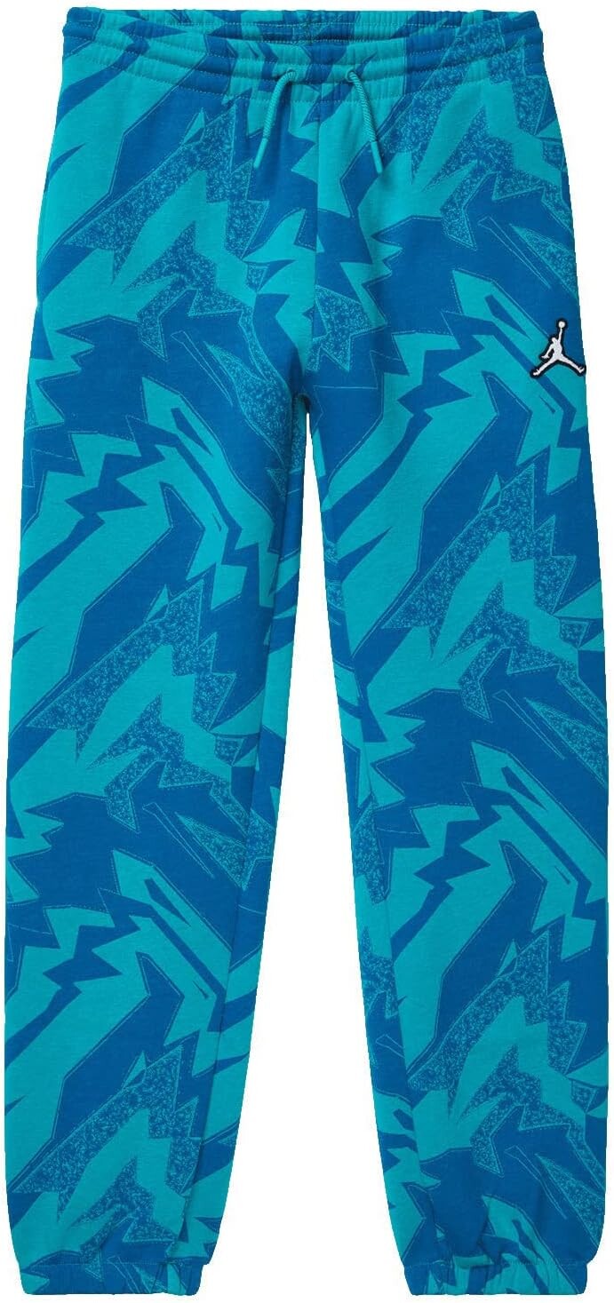 

Брюки Jordan Kids MJ Essentials All Over Print Fleece Pants, цвет French Blue