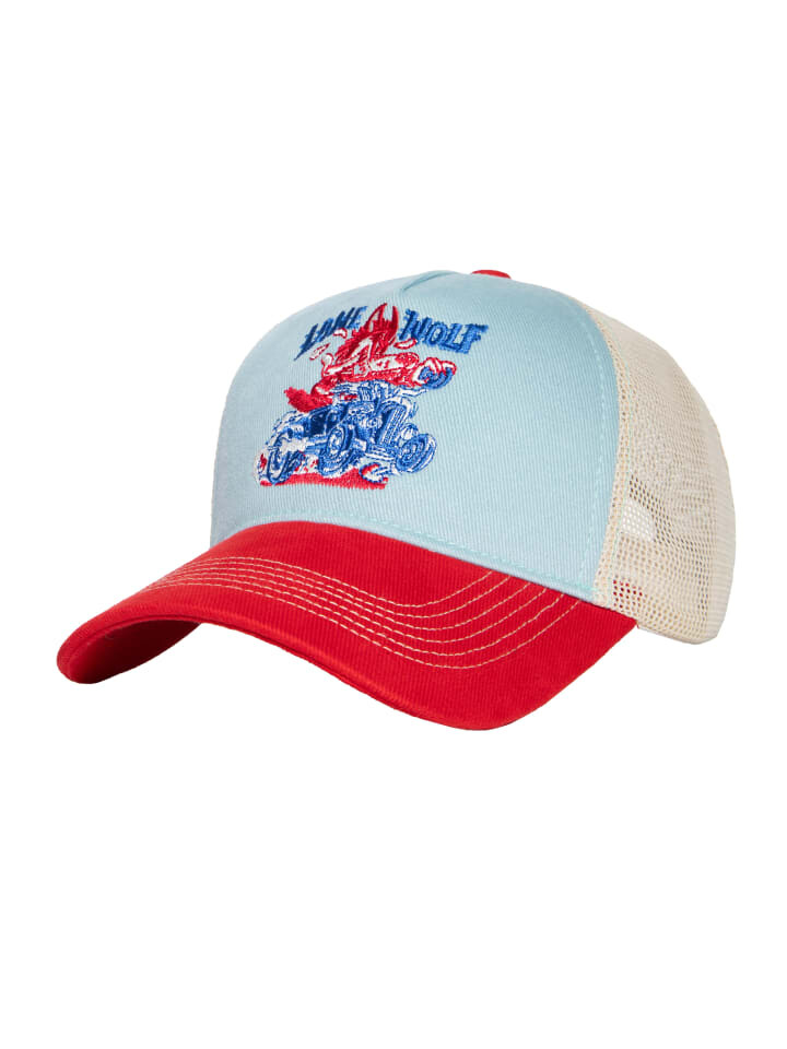 

Бейсболка King Kerosin Trucker Lone Wolf, голубой