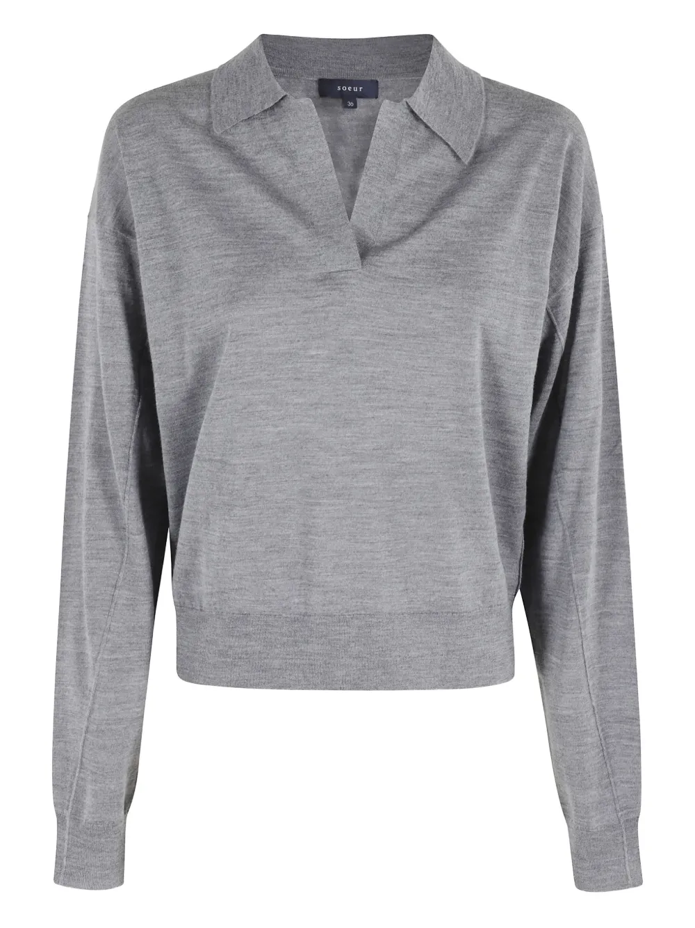 

Футболка с воротником-поло Soeur, серый