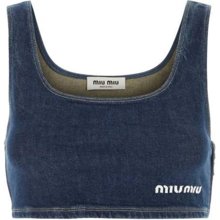 

Жилет женский синий Miu Miu