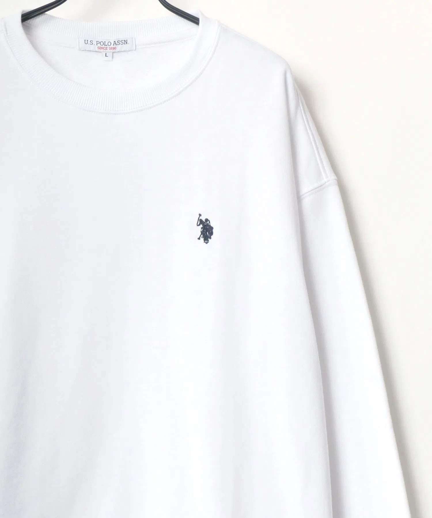 Совместная коллекция US POLO ASSN. и U.S. Polo Assn.: объемная толстовка на флисовой подкладке с вышитым логотипом, длинные рукава, пуловер, для женщин и мужчин. — фото 2