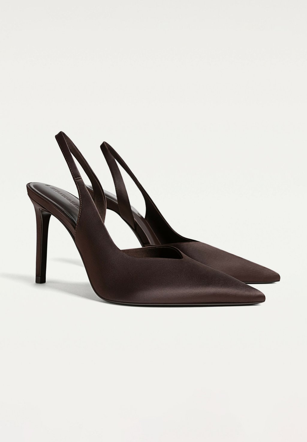 Классические туфли на каблуке High heels Stradivarius, коричневый — фото 2