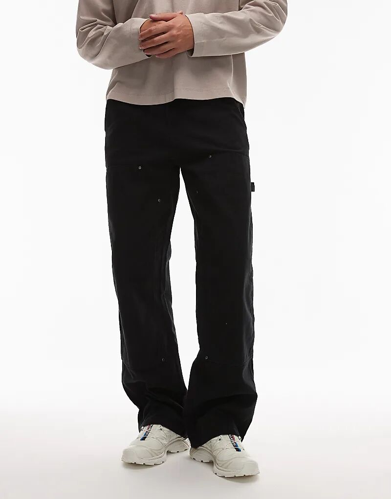 

Плотницкие брюки Dickies с двойным коленом, черного цвета