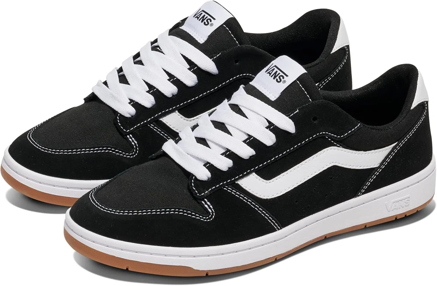 Мужские кроссовки Vans Ryland LS, Bzw Suede Canvas Black White — фото 2