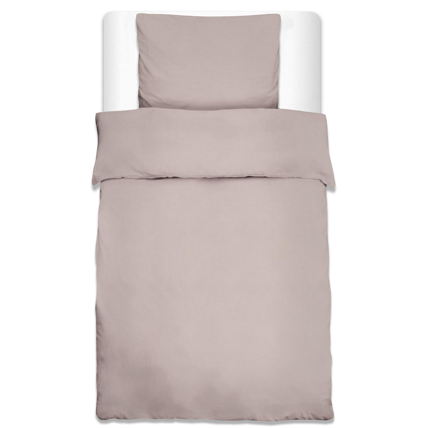 

Постельное белье julie 135/200 см + наволочка 80/80 см taupe renforceé, серо-коричневый