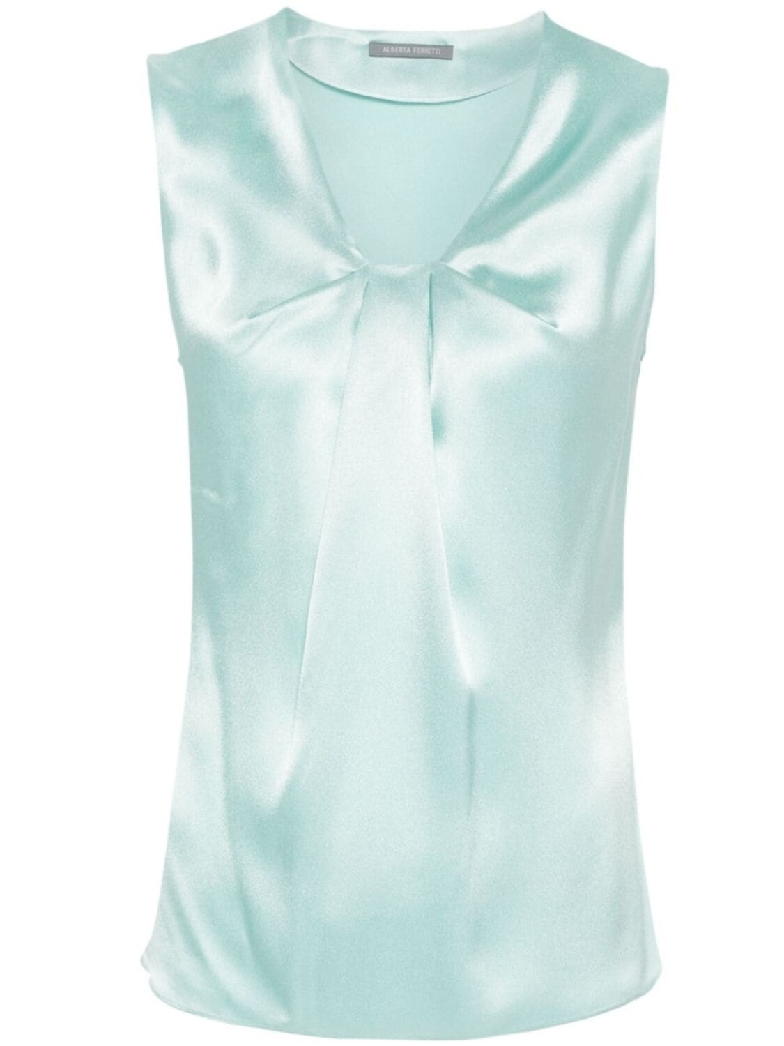 

Alberta Ferretti топ со складками, синий