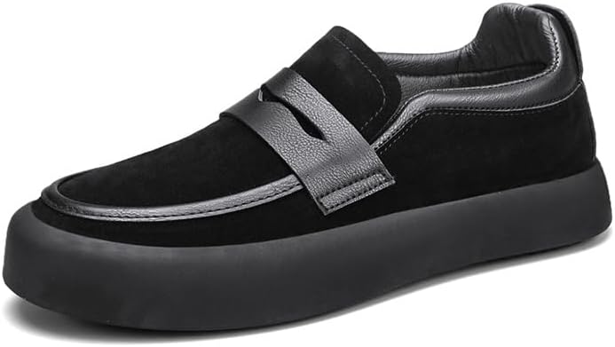 

Модные повседневные мужские туфли HoaloX большого размера- подходят для ежедневной работы, прогулок и другой повседневной носки, черный