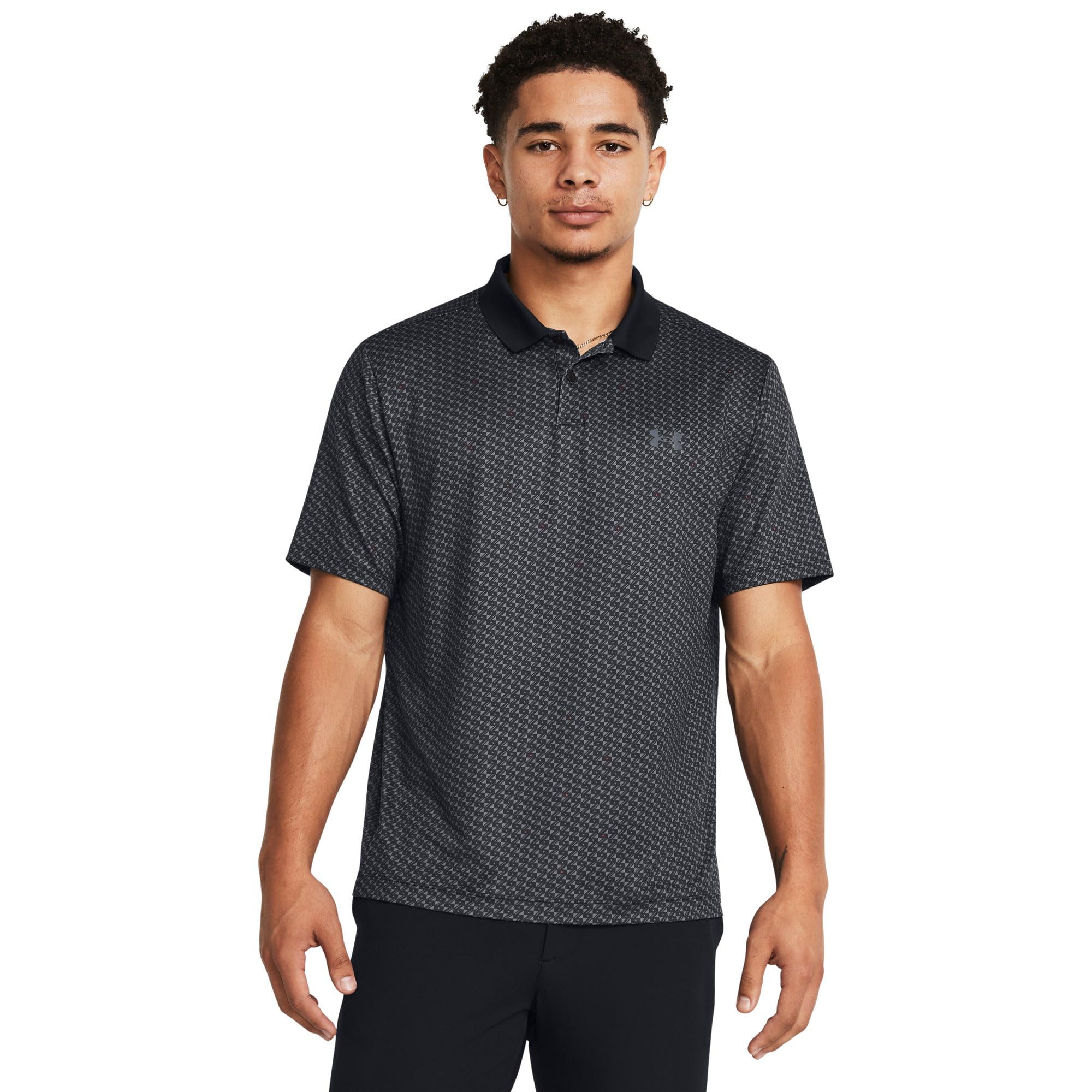 

Поло Under Armour Golf Performance 3.0 Novelty Polo, цвет Black/Castlerock/Black