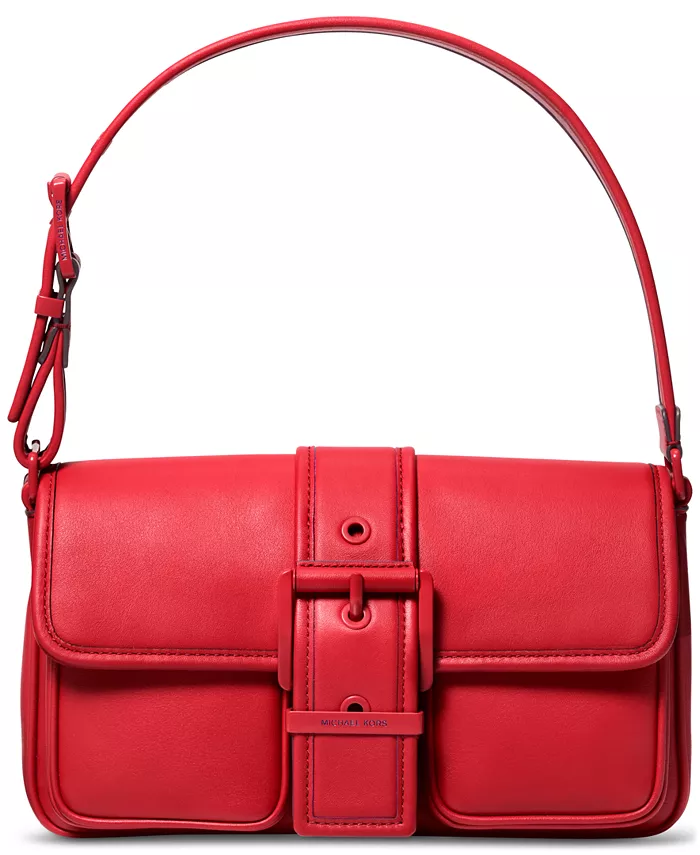 

Средняя кожаная сумка через плечо Colby Michael Kors, красный
