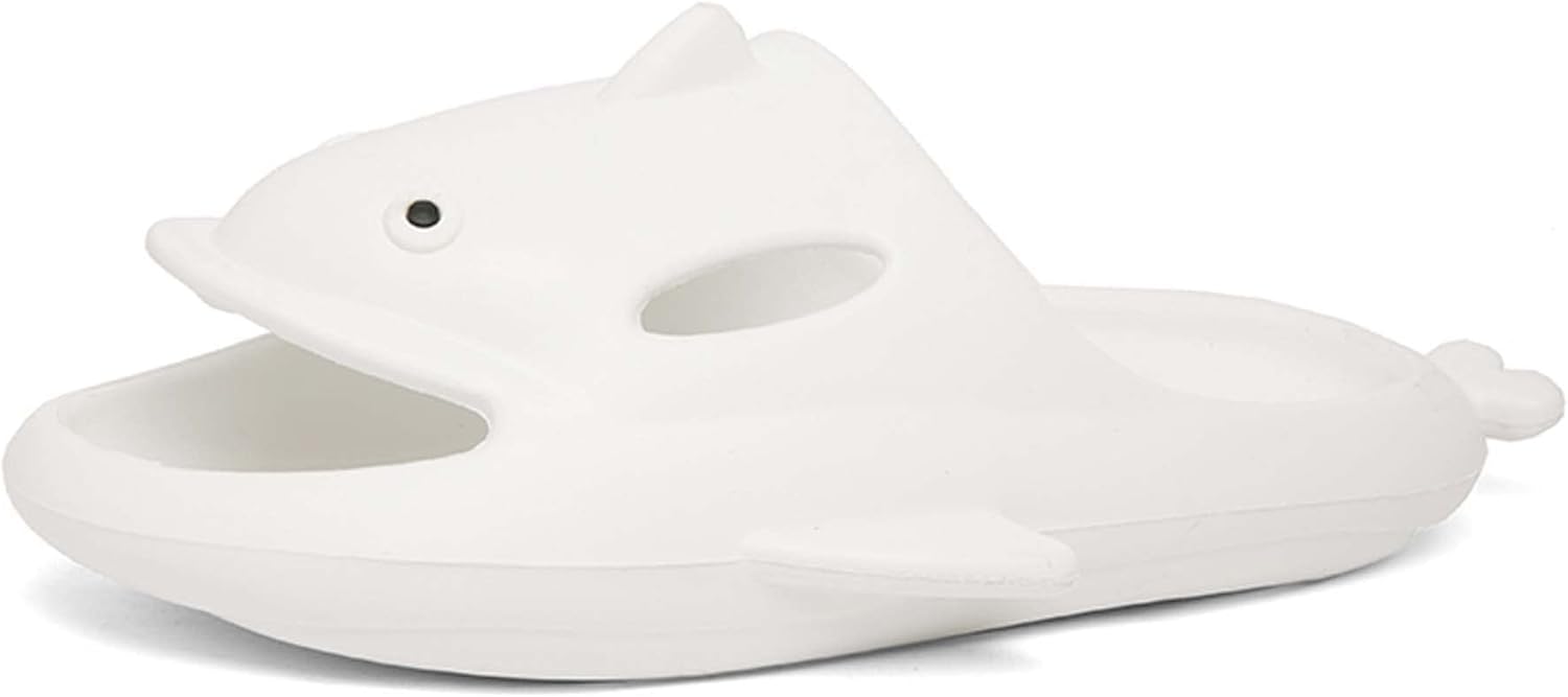 

Летние мужские модные шлепанцы из ЭВА, пляжная обувь, повседневная, дышащая, удобная, стойкая к износу, с противоскользящей подошвой, плоская пятка, удобные и легкие Generic, белый