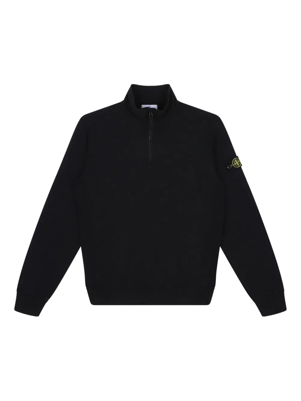 Толстовка с логотипом Stone Island Junior, черный