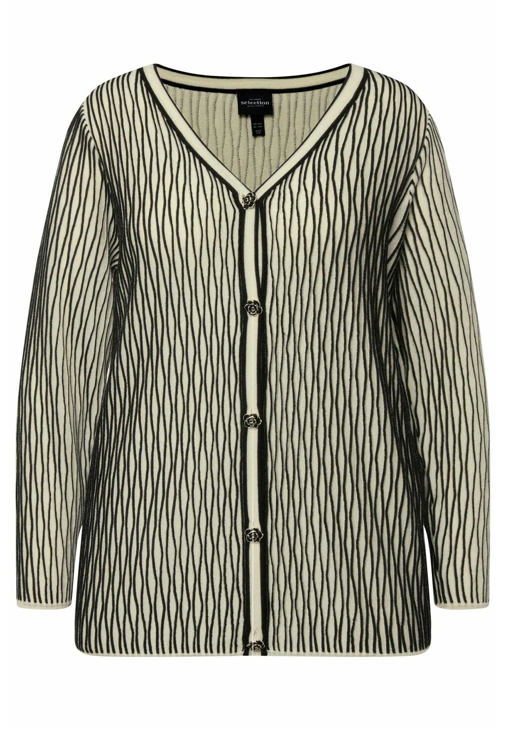 

Кардиган TEXTURED BLEND LONG SLEEVE Ulla Popken, белый