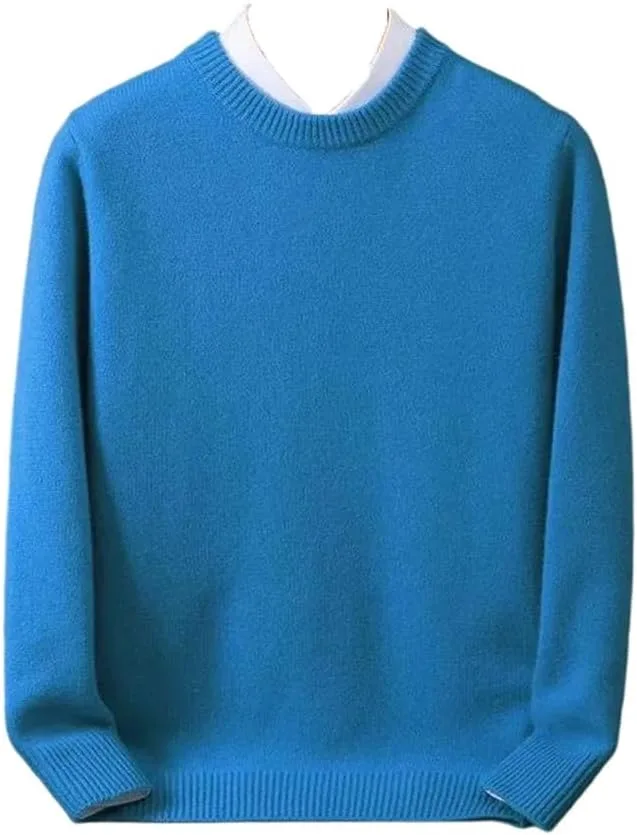 

Мужской вязаный свитер с круглым вырезом, Slim Fit, длинный рукав