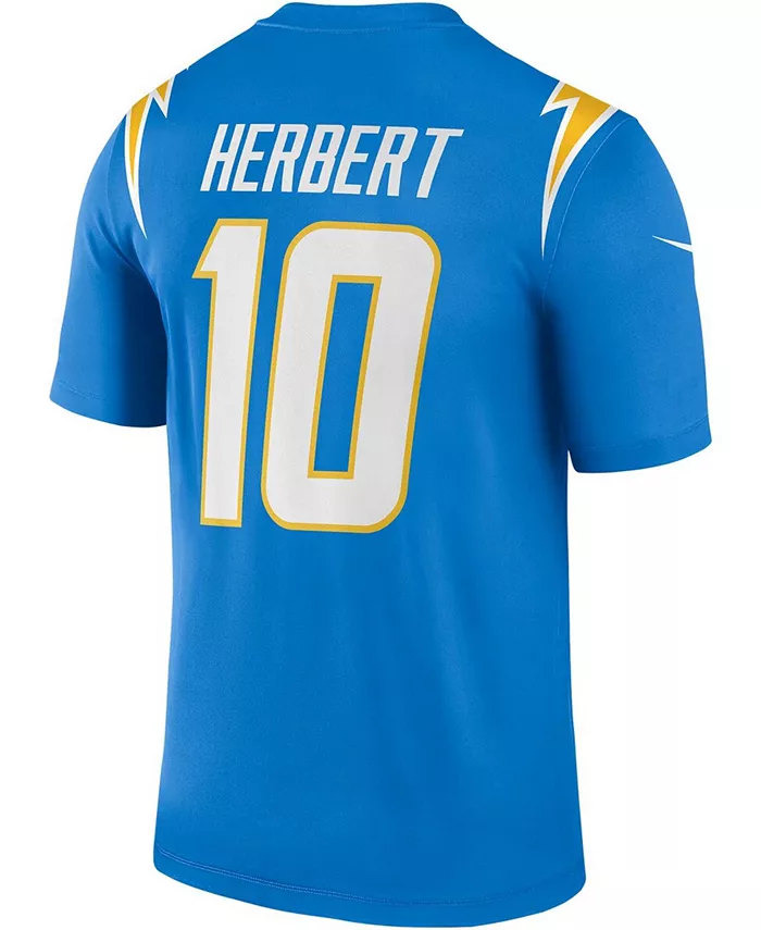Мужская футболка Los Angeles Chargers Powder Blue с именем Джастина Герберта Nike — фото 4