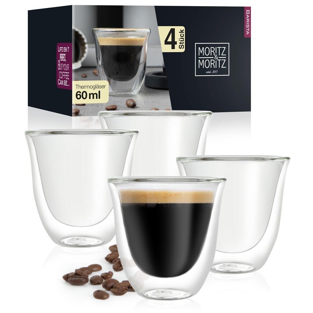 

Moritz & Moritz Barista Napoli 4 термостакана с двойными стенками по 60 мл iLP