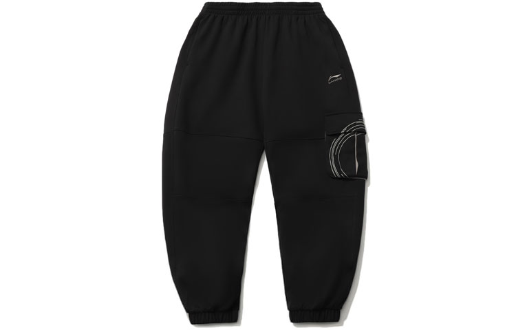 

Трикотажные спортивные брюки мужские черные LINING