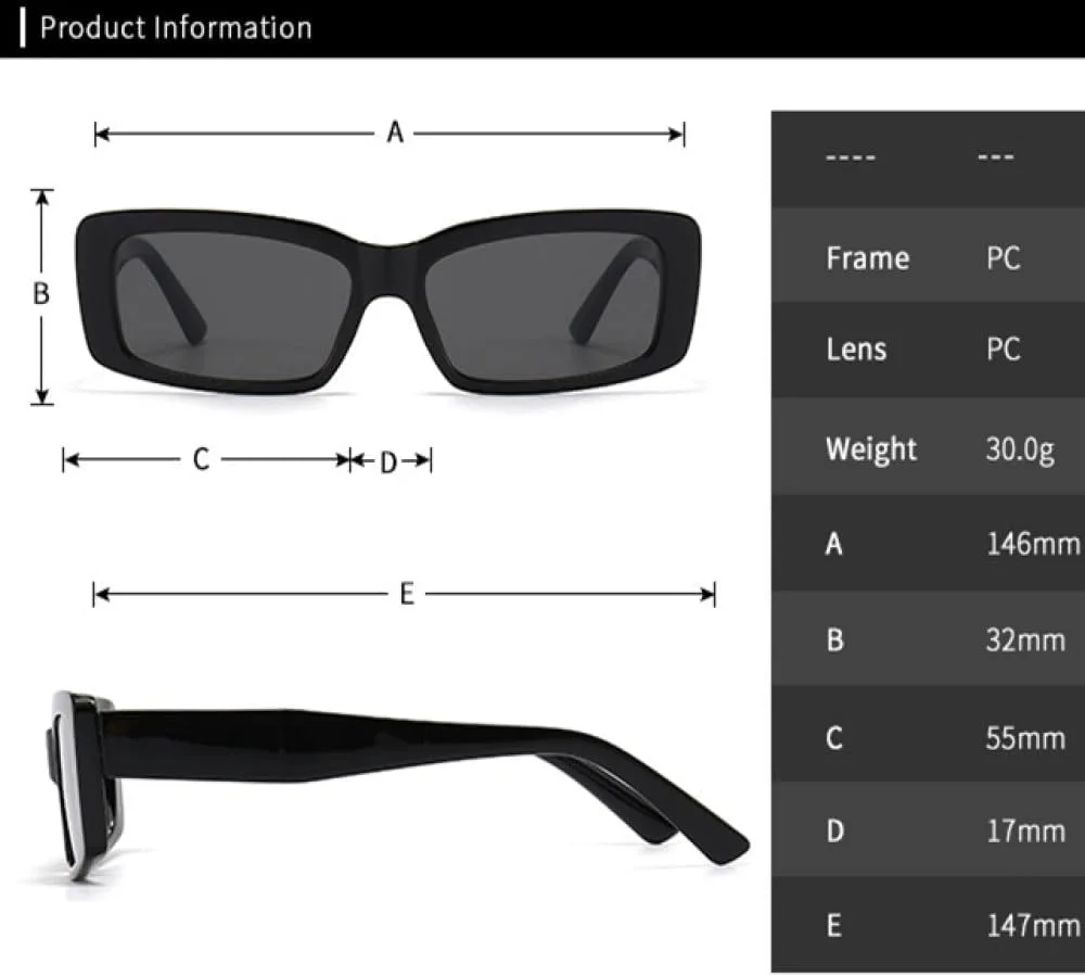 

Женские солнцезащитные очки прямоугольной формы, ретро-очки, защита от УФ-излучения UV400, мужские модные солнцезащитные очки светло-серого цвета generic, Red Gray