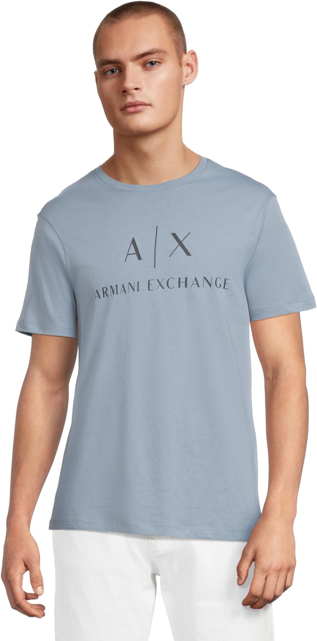 

Футболка Armani Exchange Slim Fit Chest Logo T-shirt, цвет Faded Denim
