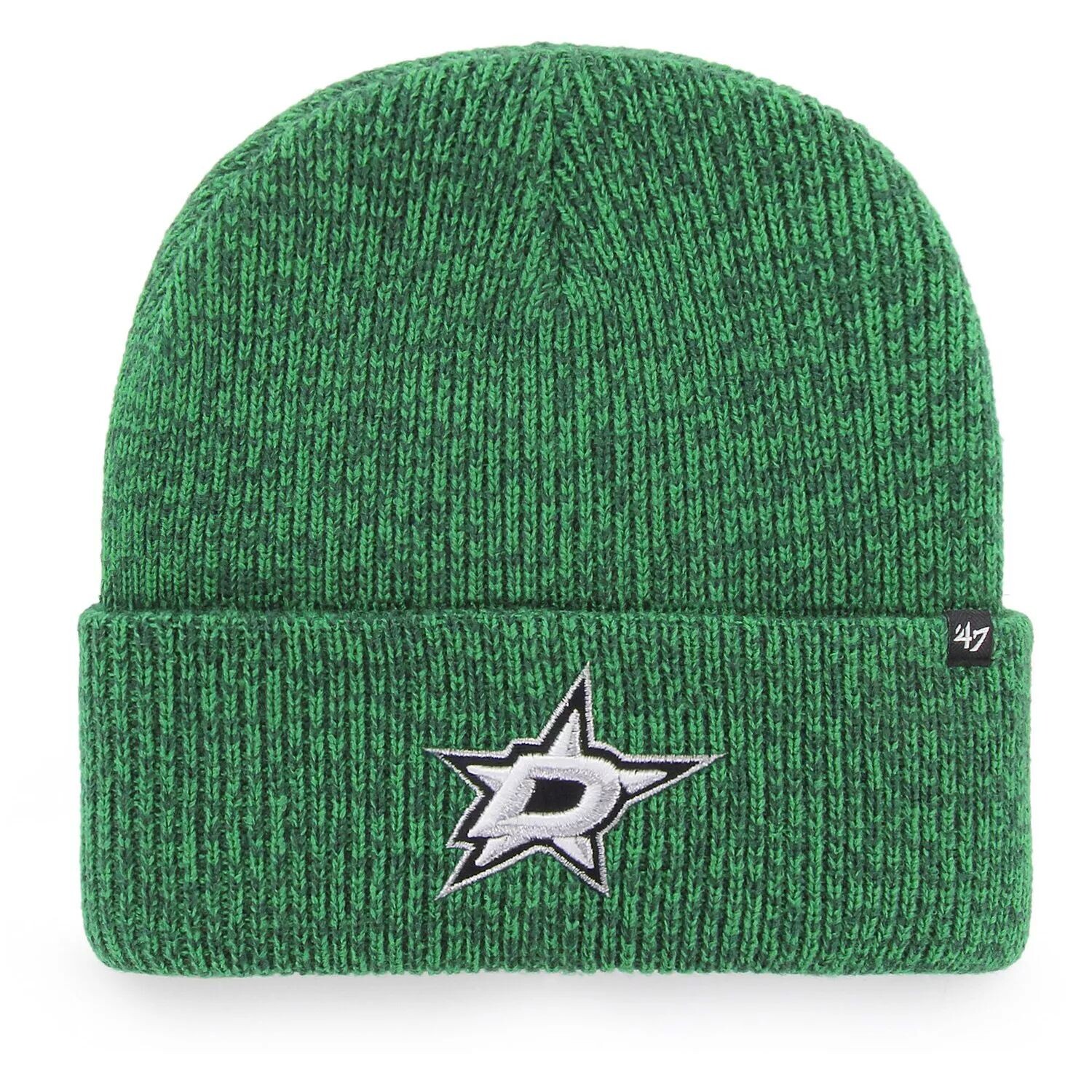 

Мужская вязаная шапка с манжетами '47 Kelly Green Dallas Stars Brain Freeze 47 Brand