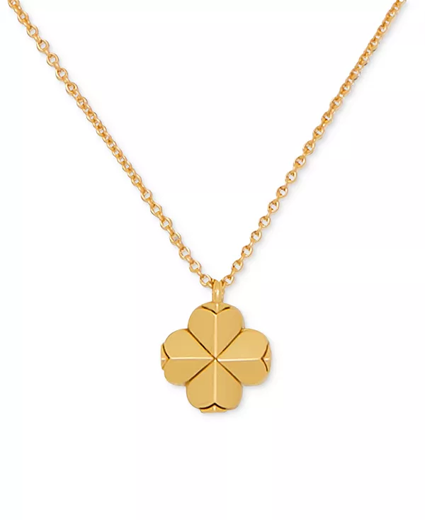 

Миниатюрное ожерелье с подвеской золотистого оттенка, 16 дюймов + удлинитель 3 дюйма Kate Spade New York, gold