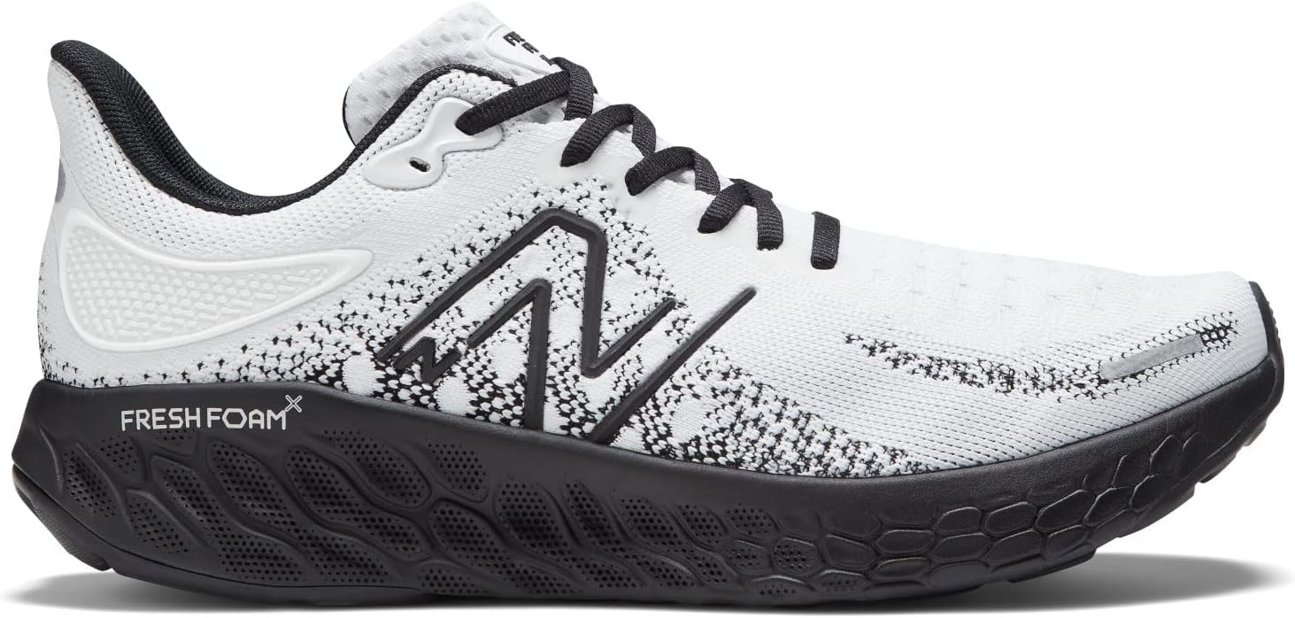 Мужские кроссовки New Balance Fresh Foam X 1080 V12 без шнурков, белый/черный — фото 3