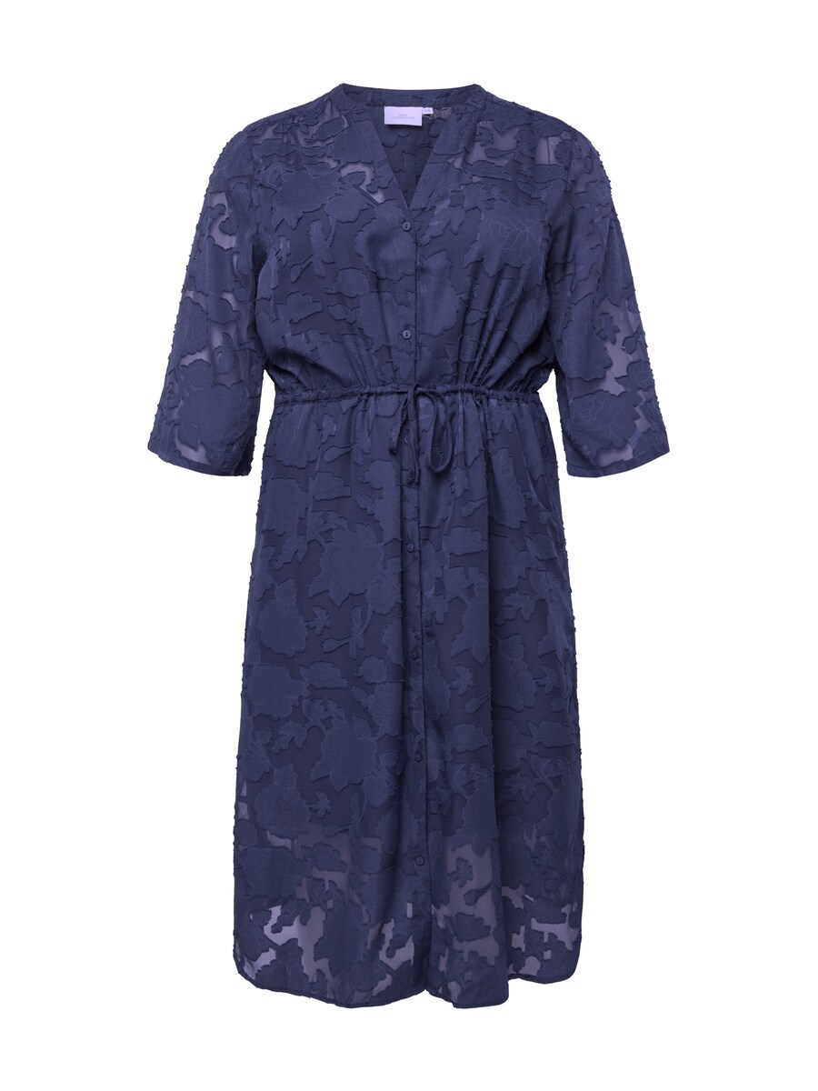 

Платье рубашка ONLY Carmakoma Shirt Dress DELLAVINE, морской синий