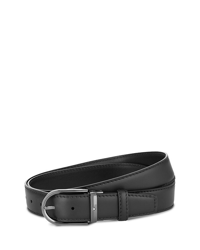 

Мужской кожаный ремень в виде подковы Montblanc
