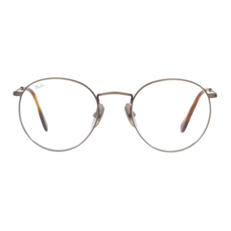 

RayBan Титановая овальная оправа для очков унисекс в цвете металлик, Gunmetal