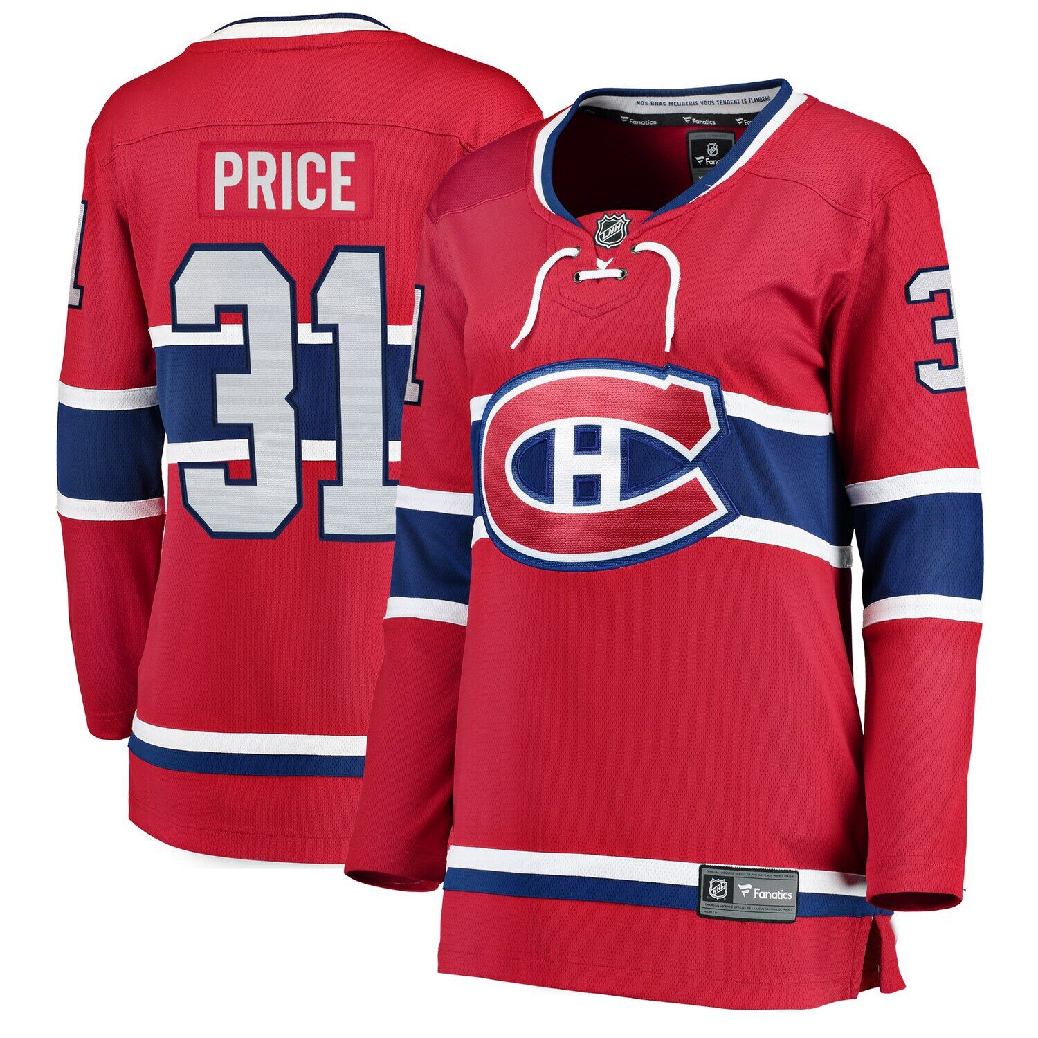 

Женская красная футболка Fanatics с логотипом Carey Price Montreal Canadiens Home Breakaway Player Fanatics, Красный, Женская красная футболка Fanatics с логотипом Carey Price Montreal Canadiens Home Breakaway Player Fanatics