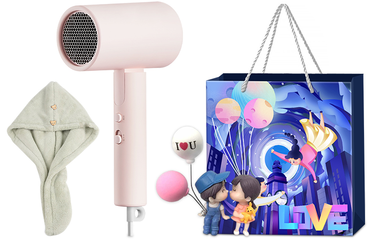 

Фен для волос Mi, Powder contains dry hair cap + confession balloon ornament + Tanabata gift bag