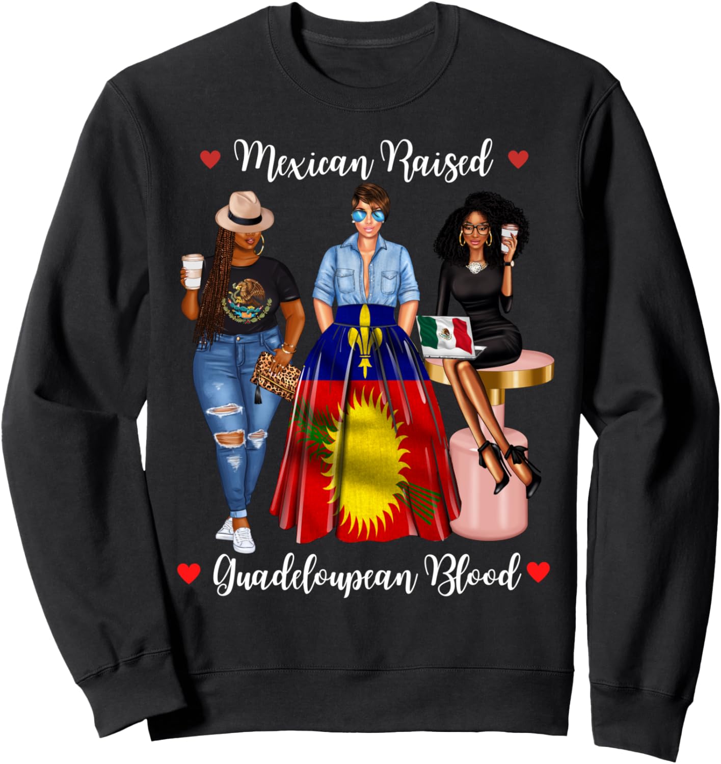 

Черная мексиканка, выросшая в Гваделупе, афро-африканская толстовка с африканскими корнями Lush Afro Mexican Queens, Черный, Черная мексиканка, выросшая в Гваделупе, афро-африканская толстовка с африканскими корнями Lush Afro Mexican Queens