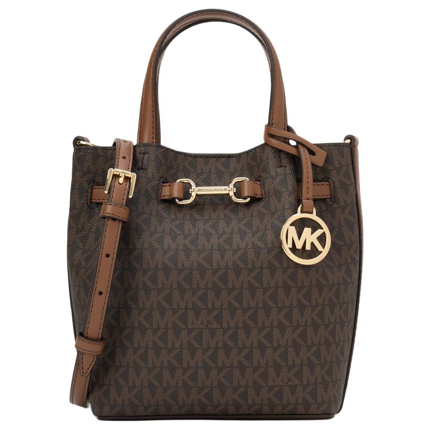 

MICHAEL KORS Искусственная кожа женская сумка через плечо маленькая коричневый желудь