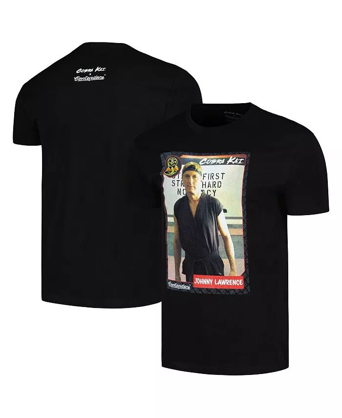 

Мужская черная футболка с изображением карты Cobra Kai Johnny Lawrence Contenders Clothing