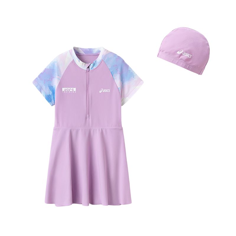 

Детский купальник Sports Performance SS25 2-предметный комплект для подростков ASICS, фиолетовый