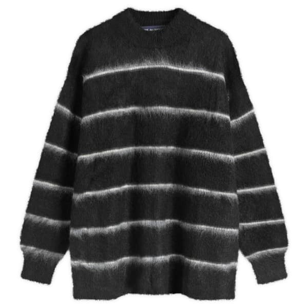 

Свитер из мохера с рельефными полосками Comme Des Garçons Homme, черный