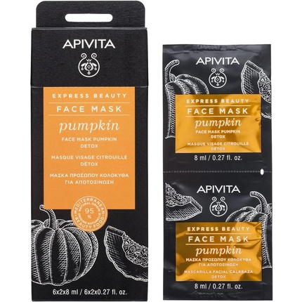 

Apivita Express Beauty Тыквенная детокс-маска 20 см x 20 см Homehot