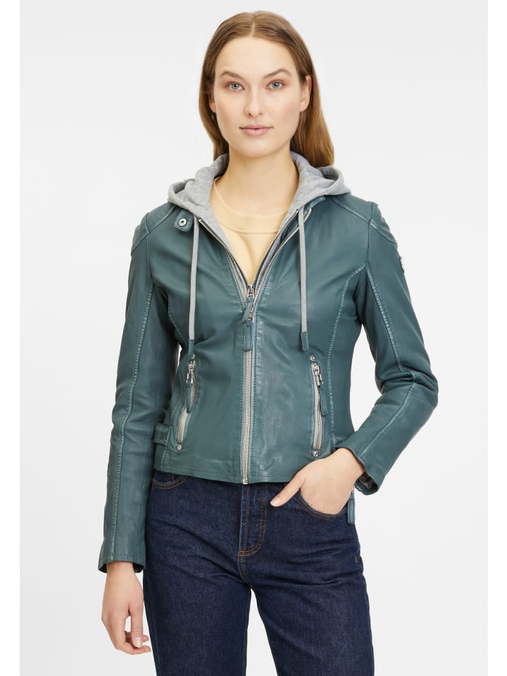 

Кожаная куртка Gipsy Lederjacke Lederjacke Gwfinja W23 Rf, зеленый