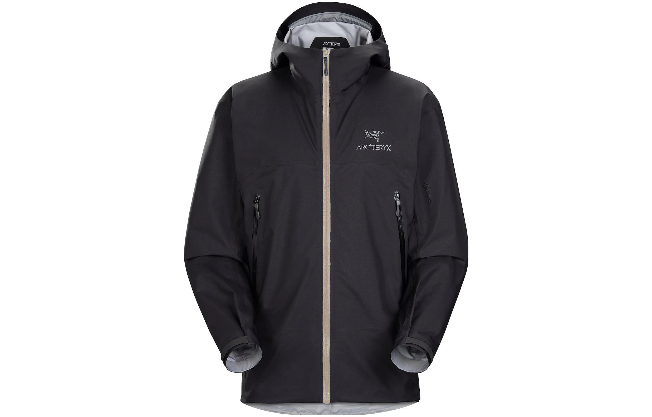 

Arcteryx Ветровка мужская для походов на открытом воздухе водонепроницаемая ветрозащитная дышащая, Black Champagne Gray