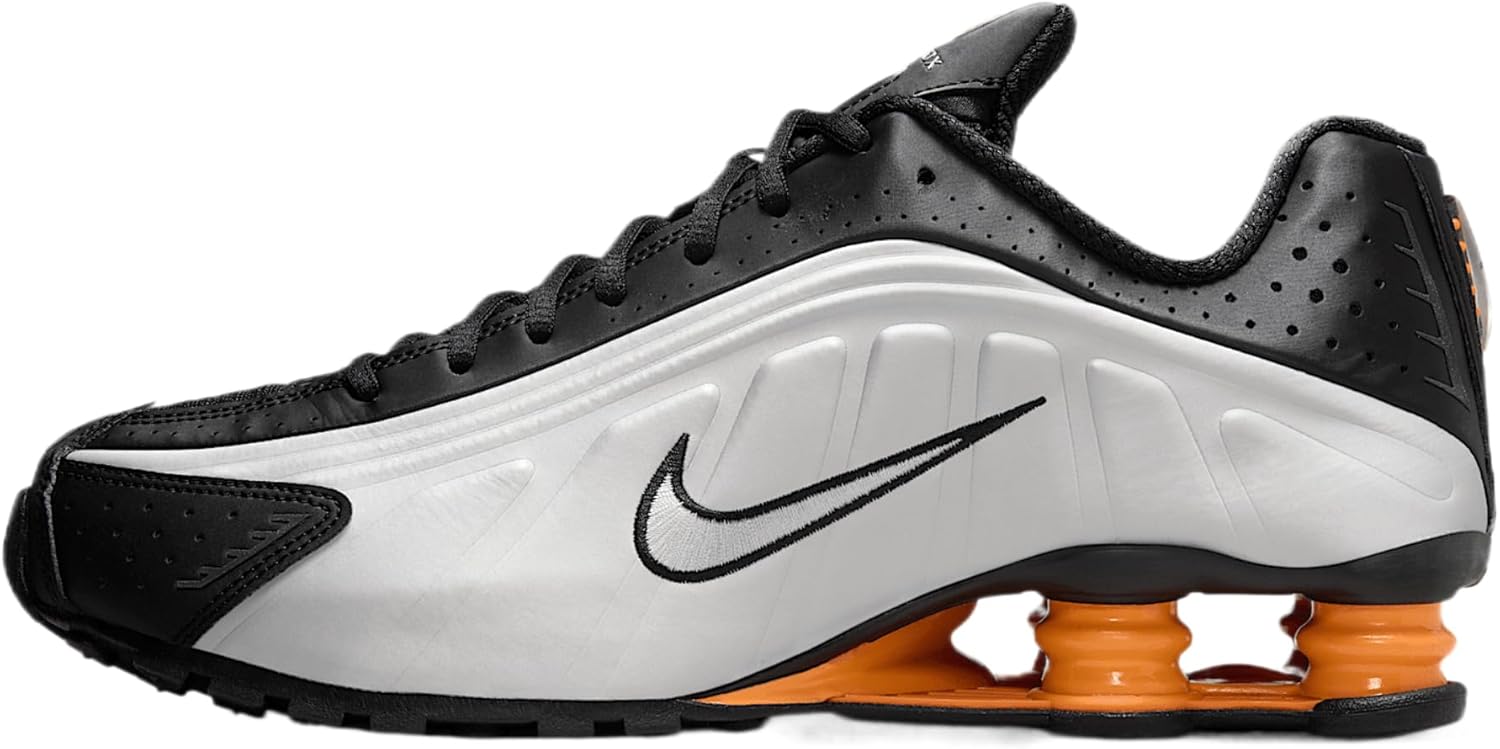 

Nike Мужские кроссовки Shox R4, Black Vast Grey Bright Mandarin