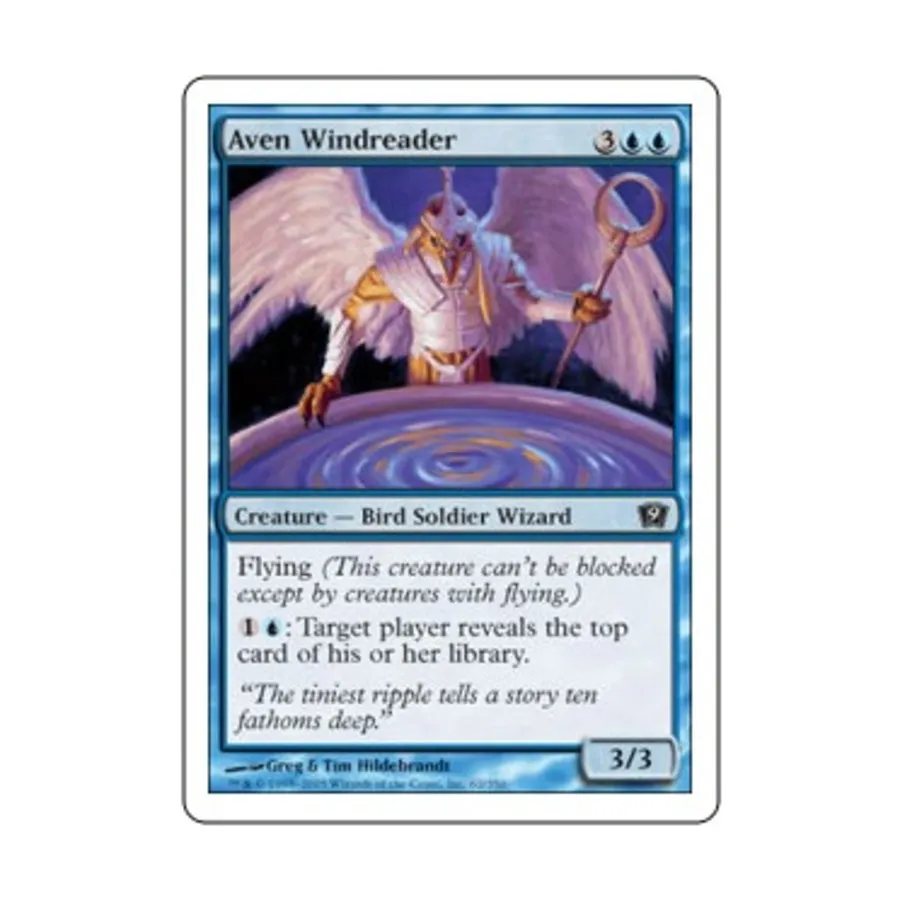 

CCG Авен Читатель Ветра (К), MTG - 9th Edition