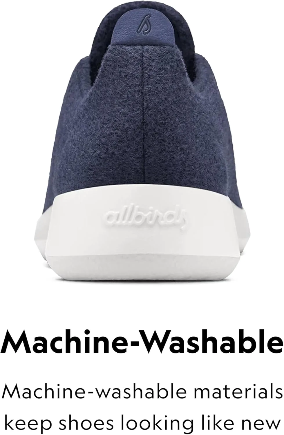 Мужские кроссовки Allbirds Wool Runner, повседневные кроссовки, машинная стирка, сделаны из натуральных материалов, индиго — фото 4