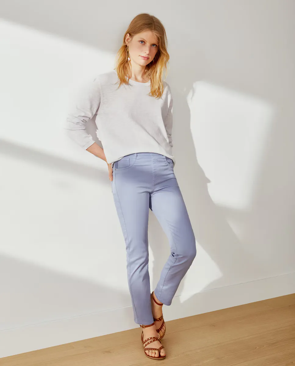 

Прямые однотонные женские джеггинсы Southern Cotton, синий