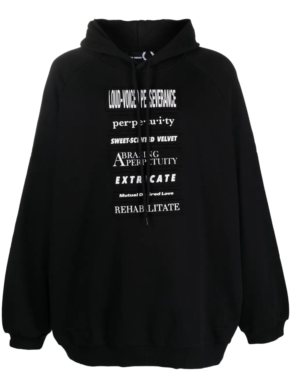 

Худи с нашивкой Raf Simons X Fred Perry, черный