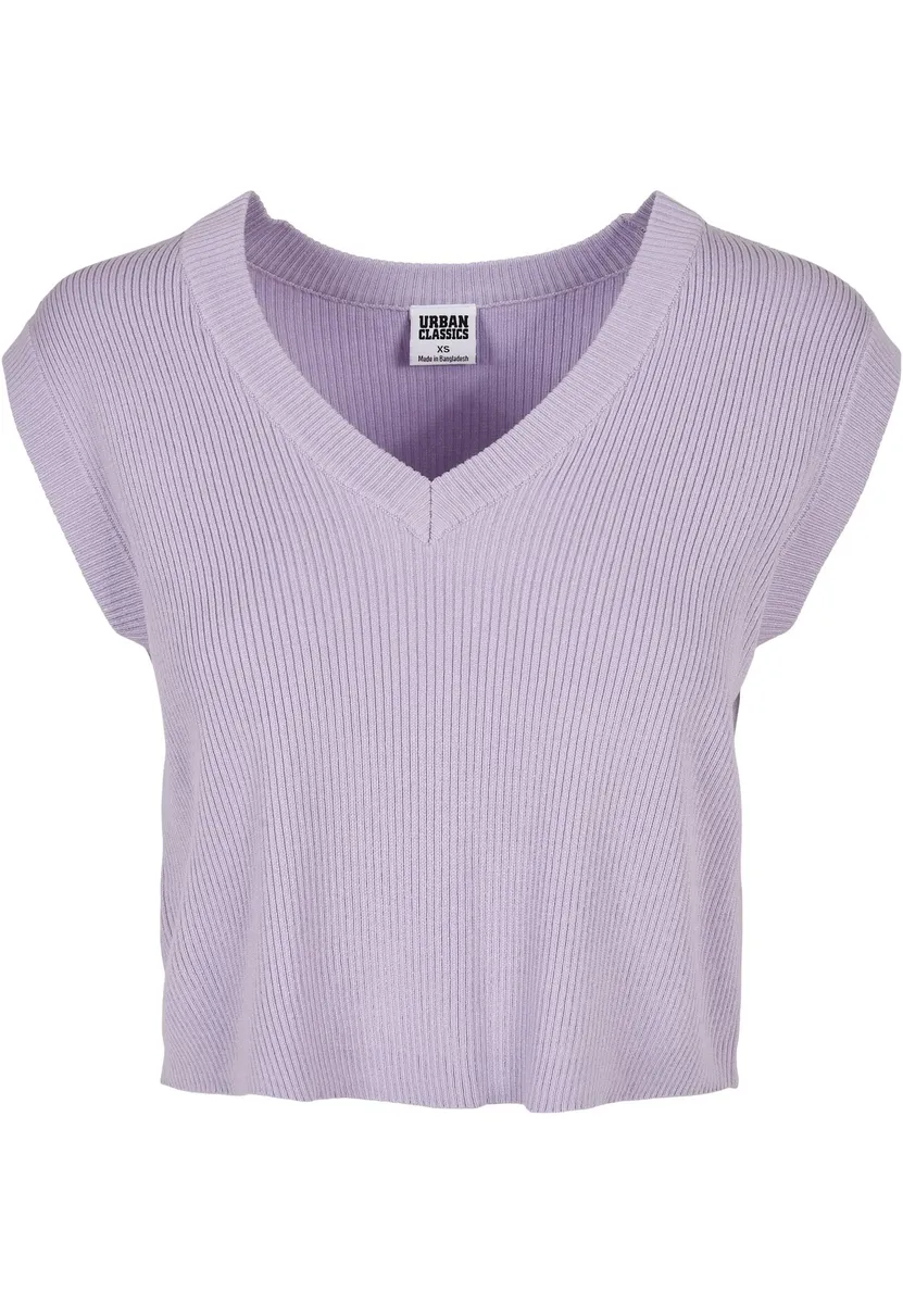 

Свитер с круглым вырезом URBAN CLASSICS " Urban Classics Ladies Short Knittd Slip On", цвет Lilac