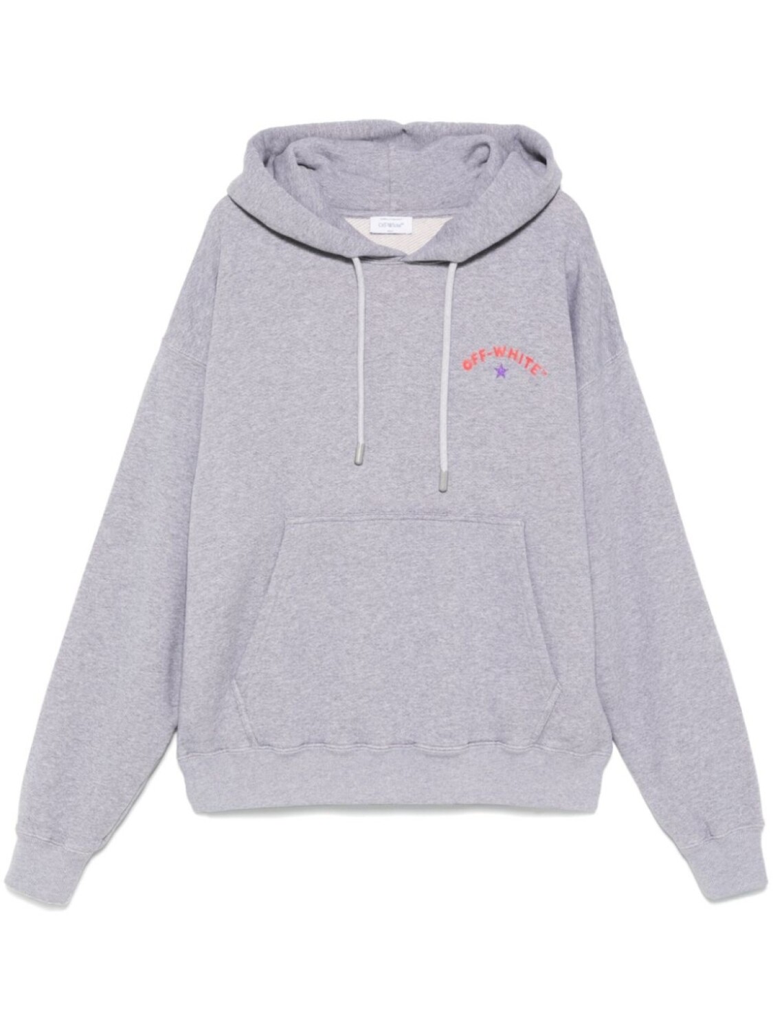 

Off-White худи с логотипом, серый